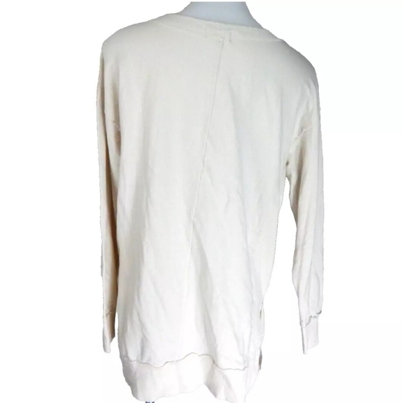 T.la Anthropologie Ribbed Trim Tunic Sweatshirt - Picture 4 of 4